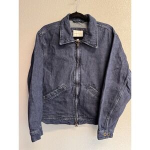 Banana Republic Denim Garage Full Zip Jacket Blue Size Small